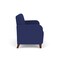 Lesro Siena Lounge Reception Loveseat, Walnut, OH Cobalt Upholstery SN1501 - alternate 3